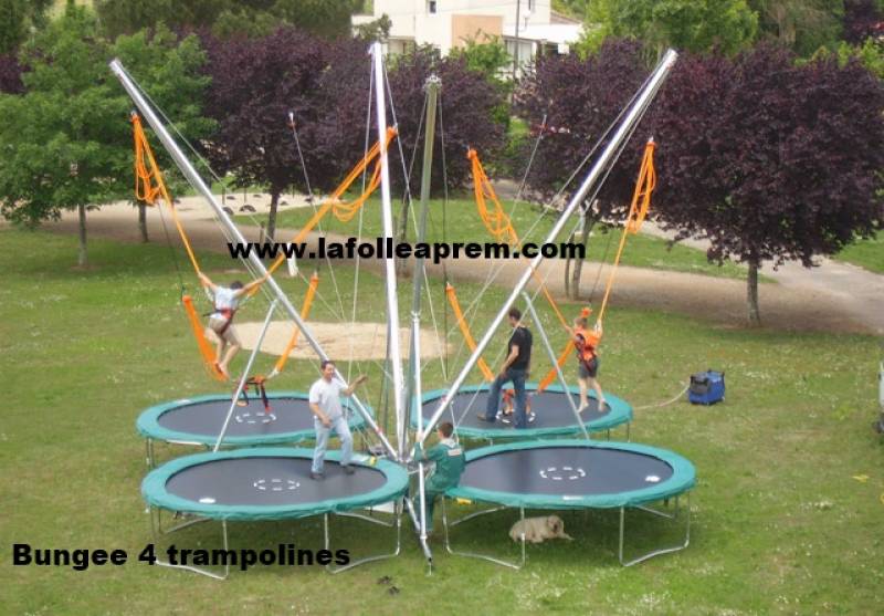 TRAMPOLINE BUNGEE 4 MATELAS